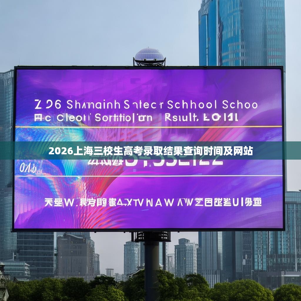 2026上海三校生高考录取结果查询时间及网站